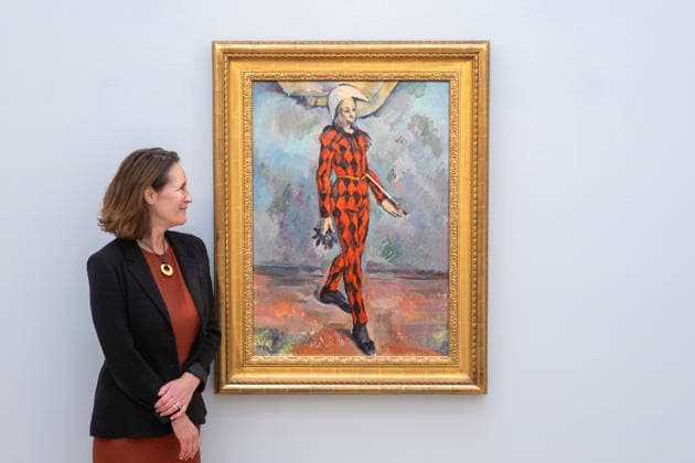 September 30, 2026, London, England, United Kingdom: Paul Cezanne Arlequin , estimated at around USD 120 million, is seen during a preview of the Blaquier-Arrieta Collection at Sotheby s in London, Britain, September 30, 2026. The collection of 12 largely unseen Impressionist and Modern works will be offered at auction in New York in November. London United Kingdom - ZUMAk172 20260930_zip_k172_007 Copyright: xThomasxKrychx