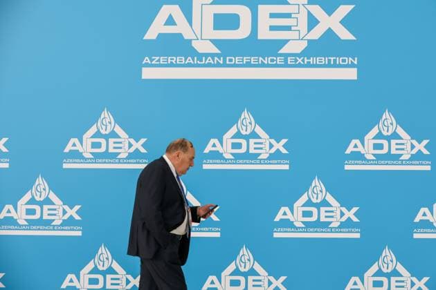 30.09.2026. Azerbaijan. Baku. Visitors at the Azerbaijan International Defense Industry Exhibition ADEX 2026. Alexey Belkin NEWS.ru BelkinxAlexey