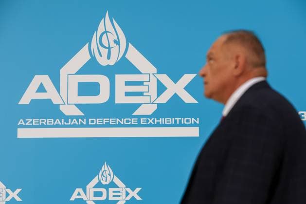 30.09.2026. Azerbaijan. Baku. Visitors at the Azerbaijan International Defense Industry Exhibition ADEX 2026. Alexey Belkin NEWS.ru BelkinxAlexey