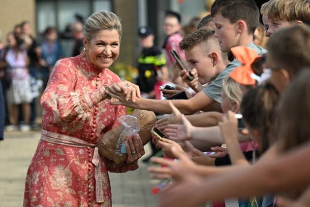Urk, The Netherlands, 2026-09-30 14:54:27 URK, 30-09-2026, Urk Queen Maxima pays a visit to Urk. The visit focuses on daily life in Urk, centering on initiatives concerning entrepreneurship, growing up, youth, the elderly, and community spirit. PHOTO: NLBeeld Patrick van Emst Credit: NL Beeld Patrick van Emst  Copyright: xx x