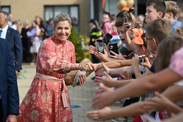 Urk, The Netherlands, 2026-09-30 14:54:28 URK, 30-09-2026, Urk Queen Maxima pays a visit to Urk. The visit focuses on daily life in Urk, centering on initiatives concerning entrepreneurship, growing up, youth, the elderly, and community spirit. PHOTO: NLBeeld Patrick van Emst Credit: NL Beeld Patrick van Emst  Copyright: xx x