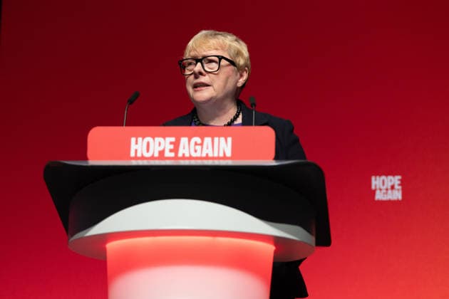 Labour Party Conference in Liverpool Angela Eagle, Secretary of State for Environment, Food and Rural Affairs of the United Kingdom speaks on the final day of the Labour Party conference Liverpool on 30 September 2026, Credit:John Johnson Avalon  Copyright: xJohnxJohnsonx xAvalonx 1139473213