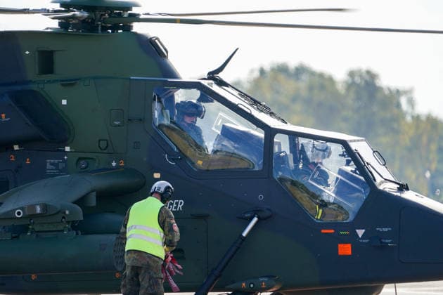 Celle, Germany, Europe The Bundeswehr Army Aviation Corps will showcase its capabilities, operational readiness, and various aviation systems. The event follows the NATO certification exercise GRÜNER FALKE 2026 and includes presentations, technical insights, and a fly-by featuring more than 35 helicopters Copyright: xAymanxAlahmedx