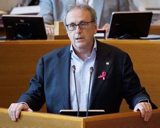 Olivier Maroy pictured during a plenary session of the Walloon Parliament in Namur, Wednesday 30 September 2026, in Namur.  BENOITxDOPPAGNE 188349814