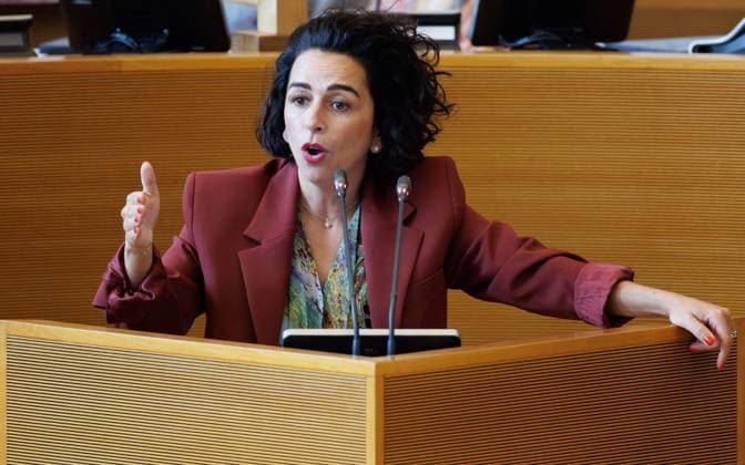 PS Isabella Greco pictured during a plenary session of the Walloon Parliament in Namur, Wednesday 30 September 2026, in Namur.  BENOITxDOPPAGNE 188351377