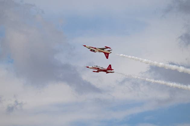 TEKNOFEST Southeast in Turkiye s Sanliurfa SANLIURFA, TURKIYE - SEPTEMBER 30: The Turkish Stars aerobatic team performs a demonstration flight during TEKNOFEST Southeast, world s largest aviation, space, and technology festival at the Sanliurfa GAP Airport for its 15th edition in Sanliurfa, Turkiye on September 30, 2026 Ozkan Bilgin Anadolu Sanliurfa Turkey. Editorial use only. Please get in touch for any other usage.  Copyright: x2026xAnadoluxOzkanxBilginx