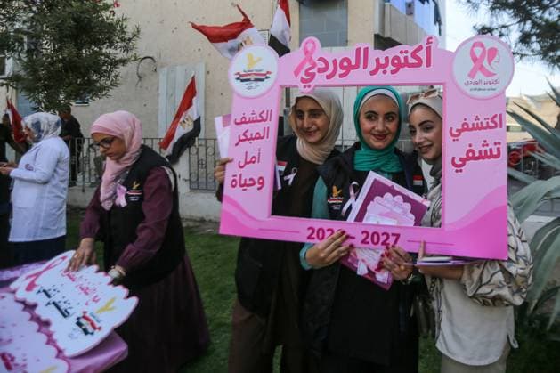 RECORD DATE NOT STATED Pink October Breast Cancer Awareness Campaign Launched at Al-Ahli Arab Hospital in Gaza (INT) Pink October Breast Cancer Awareness Campaign Launched at Al-Ahli Arab Hospital in Gaza. September 30, 2026, Gaza, Palestine: The Pink October breast cancer awareness and screening campaign is launched at Al-Ahli Arab Hospital in Gaza City in partnership with the Egyptian Relief Committee. The campaign aims to raise awareness about breast cancer and promote early detection and screening among women. Credit: Hashem Zimmo TheNews2(Foto: Hashem Zimmo Thenews2 imago images) Pink October Breast Cancer Awareness Campaign Launched at Al-Ahli Arab Hospital in Gaza  Copyright: xHashemxZimmox