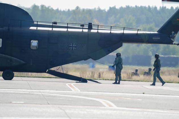 Celle, Germany, Europe The Bundeswehr Army Aviation Corps will showcase its capabilities, operational readiness, and various aviation systems. The event follows the NATO certification exercise GRÜNER FALKE 2026 and includes presentations, technical insights, and an air show featuring more than 35 helicopters Copyright: xAymanxAlahmedx