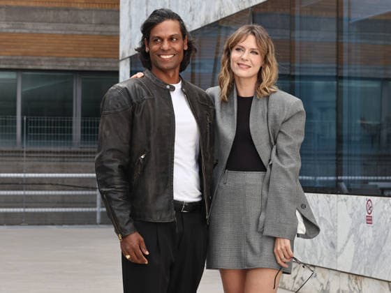 IPA89146383 - Rome, RAI headquarters on Via Severo, photocall for the series Estranei. Pictured: Kel Giordano, Elena Radonicich  Copyright: xMarcoxProvvisionatox xMarcoxProvvisionatox IPA89146383
