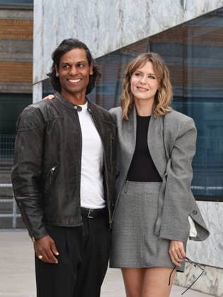 IPA89146384 - Rome, RAI headquarters on Via Severo, photocall for the series Estranei. Pictured: Kel Giordano, Elena Radonicich  Copyright: xMarcoxProvvisionatox xMarcoxProvvisionatox IPA89146384
