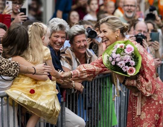 Urk, The Netherlands, 2026-09-30 15:27:28 URK, 30-09-2026, Urk Queen Maxima pays a visit to Urk. The visit focuses on daily life in Urk, centering on initiatives concerning entrepreneurship, growing up, youth, the elderly, and community spirit. PHOTO: NLBeeld POOL Remko de Waal Credit: NL Beeld Patrick van Emst  Copyright: xx x