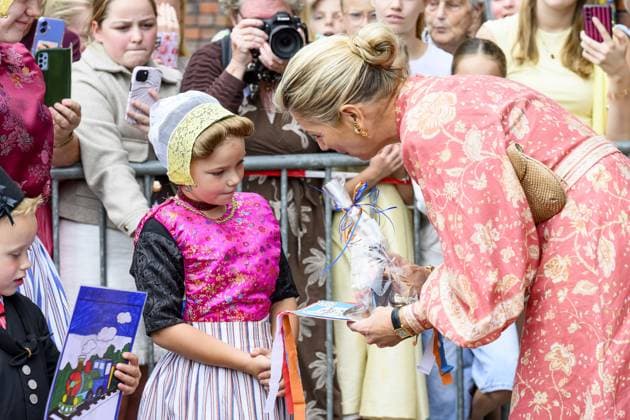 Urk, The Netherlands, 2026-09-30 16:39:20 URK, 30-09-2026, Urk Queen Maxima pays a visit to Urk. The visit focuses on daily life in Urk, centering on initiatives concerning entrepreneurship, growing up, youth, the elderly, and community spirit. PHOTO: NLBeeld Patrick van Emst Credit: NL Beeld Patrick van Emst  Copyright: xx x