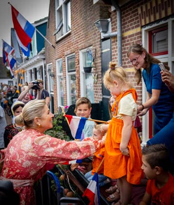 30-09-2026 Urk Queen Maxima visited the Baron van Ghent facility, part of Zorggroup ZONL, VCU Robotics, ™t Kuppien, a coffee and tea cafÃ  Copyright: xPPEx