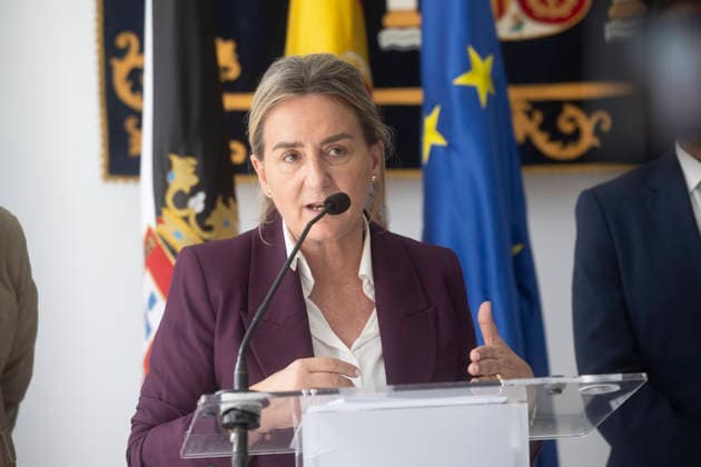 Ángel Víctor Torres chairs a meeting of the Situation Committee for the autonomous city of Ceuta. The Minister of Education, Vocational Training, and Sports, Milagros Tolón, during the meeting of the Situation Committee for the autonomous city, held at the Government Delegation on September 30, 2026, in Ceuta, Spain. Torres announced that the government will allocate 40.3 million to security and sanitation in Ceuta and that the area next to the prison will be designated as a new shelter facility. SEPTEMBER 30, 2026 Ceuta, Spain  Copyright: xMarcosxMorenox 7811071