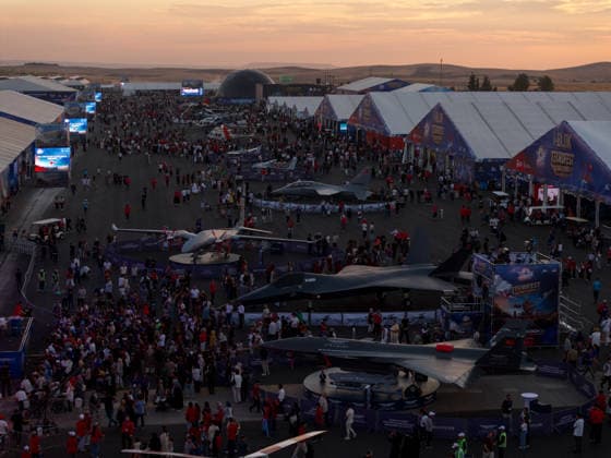 TEKNOFEST Southeast in Turkiye s Sanliurfa SANLIURFA, TURKIYE - SEPTEMBER 30: An aerial view of TEKNOFEST Southeast, the world’s largest aviation, space, and technology festival, as it opens its doors to visitors for its 15th edition at Sanliurfa GAP Airport in Sanliurfa, Turkiye, on September 30, 2026. Adem Kutucu Anadolu Sanliurfa Turkey. Editorial use only. Please get in touch for any other usage.  Copyright: x2026xAnadoluxAdemxKutucux