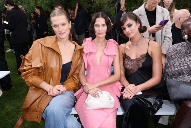 PFW - Stella McCartney Front Row Toni Garrn, Bianca Balti and Taylor Hill at the Stella McCartney fashion show as a part of Paris Fashion Week Spring Summer 2027 on September 30, 2026 in Paris, France. Photo by Jerome Domine ABACAPRESS.COM Paris France  Copyright: xDominexJerome ABACAx