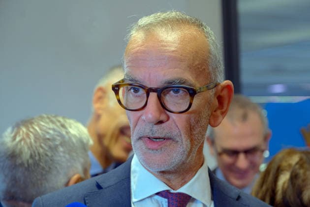 IPA89148111 - Turin: Inauguration ceremony for the new headquarters of the Immigration Office at the Sacro Volto, provided by the Curia. Pictured here is the Central Director of the Immigration Office and Border Police, Prefect Claudio Galzerano.  Copyright: xCOSTANTINOxSERGIx xCOSTANTINOxSERGIx IPA89148111