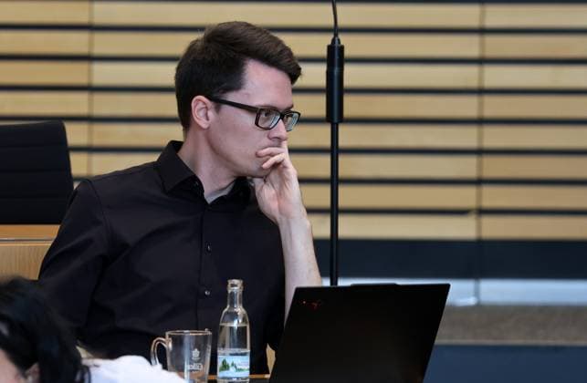 Thuringian State Parliament, Justice Committee, September 30, 2026, Erfurt, Thuringian State Parliament, Justice Committee, Oral Hearing on the Motion by The Left Party to Initiate Proceedings to Ban the AfD. Photo: Christian Schaft, The Left Party