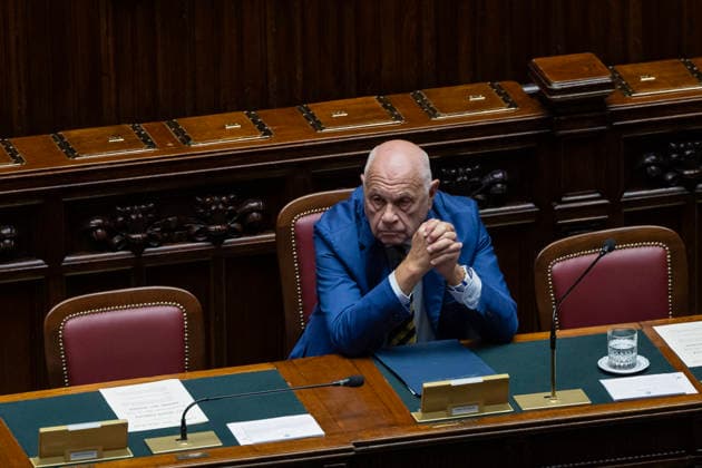 September 30, 2026, Rome, Italia, Italy: Justice Minister Carlo Nordio during the general debate on electoral law reform at the Chamber of Deputies, Rome, September 30, 2026 Rome Italy  - ZUMAa289 20260930_zia_a289_102 Copyright: xFrancescoxFotiax xAgfx