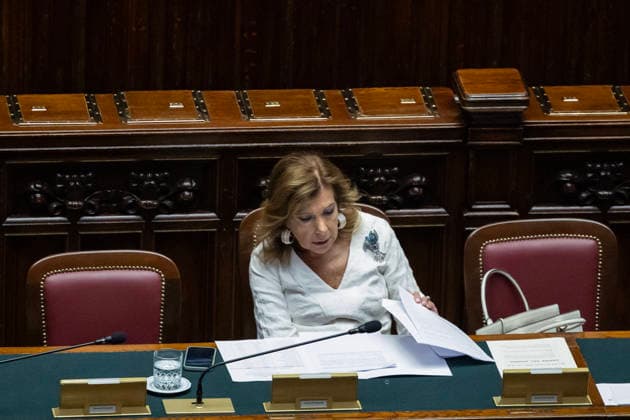 September 30, 2026, Rome, Italia, Italy: Minister for Institutional Reforms Maria Elisabetta Alberti Casellati during the general discussion on the electoral law reform at the Chamber of Deputies, Rome, 30 09 2026 Rome Italy  - ZUMAa289 20260930_zia_a289_106 Copyright: xFrancescoxFotiax xAgfx