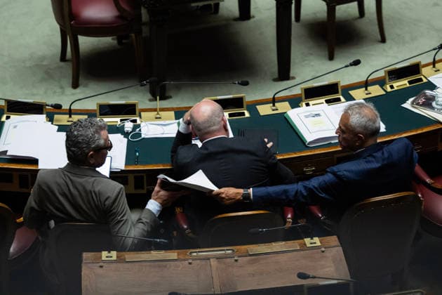 September 30, 2026, Rome, Italia, Italy: Majority speakers during the general debate on electoral law reform in the Chamber of Deputies, Rome, September 30, 2026 Rome Italy  - ZUMAa289 20260930_zia_a289_111 Copyright: xFrancescoxFotiax xAgfx