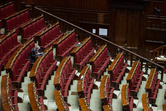 September 30, 2026, Rome, Italia, Italy: The empty benches of the Brothers of Italy party during the general debate on electoral law reform in the Chamber of Deputies, Rome, September 30, 2026. Rome Italy  - ZUMAa289 20260930_zia_a289_113 Copyright: xFrancescoxFotiax xAgfx