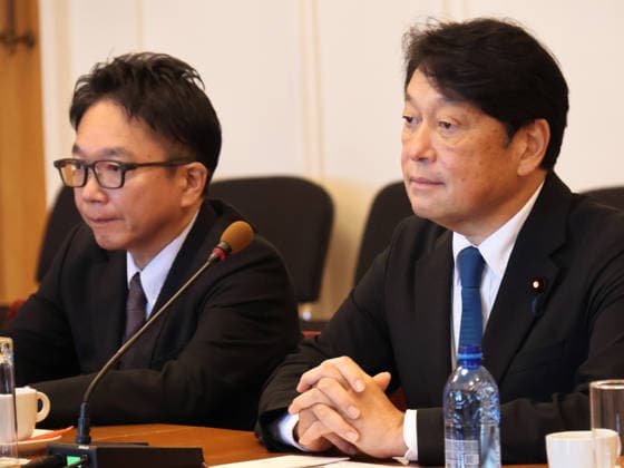 Former Japanese Minister of Defence and member of the House of Representatives in Japan’s National Diet, Itsunori Onodera (R), together with representatives of the Liberal Democratic Party in Japan’s National Diet, attends a meeting with Ukrainian Minister of Foreign Affairs Andrii Sybiha at the Ukrainian Foreign Ministry building in Kyiv, Ukraine, September 30, 2026. (Photo by Pavlo Bahmut Ukrinform) Ukrainian Foreign Minister meets Japanese parliamentary delegation in Kyiv  Copyright: xPavloxBahmutx