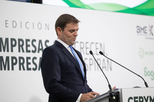 Garamendi Speaks at the Cepyme500 Event BME Director Juan Ramón Flames speaks at the Cepyme500 event on September 30, 2026, in Madrid, Spain. CEPYME500 is an initiative of the Spanish Confederation of Small and Medium-Sized Enterprises that identifies, selects, and promotes the 500 leading Spanish SMEs in business growth each year. SEPTEMBER 30, 2026 GARAMENDI CEOE CEPYME ENTREPRENEURS COMPANIES ECONOMY Jesús Hellí Madrid Madrid, Spain  Copyright: xJesusxHellinx 7811288