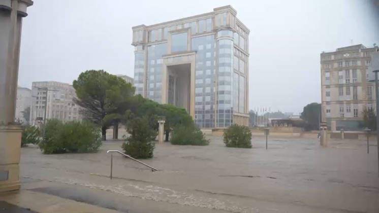 Flooding in Montpellier Caused by The Mediterranean Weather System - France The River Lez is in flood and is inundating the streets of Montpellier, France, on 30 September 2026. The Gard and Hérault departments are on red alert for rain and flooding due to the first Cévenol weather event of the autumn, which is already proving very intense. Significant rainfall totals have already been recorded, with over 200 mm in some places. Photo by CLPRESS ABACAPRESS.COM Montpellier France  Copyright: xCLPRESS ABACAx