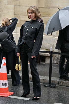 PFW Balmain Outside Arrivals JR Ivy Getty arriving at the Balmain show during Paris Fashion Week, in Paris, France on 30 September 2026. Photo by Julien Reynaud APS-Medias ABACAPRESS.COM Paris France  Copyright: xReynaudxJulien APS-Medias ABACAx