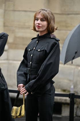 PFW Balmain Outside Arrivals JR Ivy Getty arriving at the Balmain show during Paris Fashion Week, in Paris, France on 30 September 2026. Photo by Julien Reynaud APS-Medias ABACAPRESS.COM Paris France  Copyright: xReynaudxJulien APS-Medias ABACAx