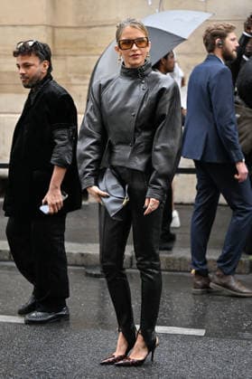 PFW Balmain Outside Arrivals JR Caroline Daur arriving at the Balmain show during Paris Fashion Week, in Paris, France on 30 September 2026. Photo by Julien Reynaud APS-Medias ABACAPRESS.COM Paris France  Copyright: xReynaudxJulien APS-Medias ABACAx