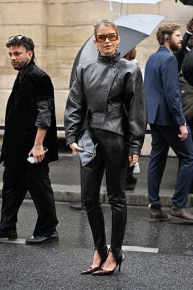 PFW Balmain Outside Arrivals JR Caroline Daur arriving at the Balmain show during Paris Fashion Week, in Paris, France on 30 September 2026. Photo by Julien Reynaud APS-Medias ABACAPRESS.COM Paris France  Copyright: xReynaudxJulien APS-Medias ABACAx