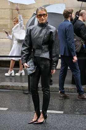 PFW Balmain Outside Arrivals JR Caroline Daur arriving at the Balmain show during Paris Fashion Week, in Paris, France on 30 September 2026. Photo by Julien Reynaud APS-Medias ABACAPRESS.COM Paris France  Copyright: xReynaudxJulien APS-Medias ABACAx