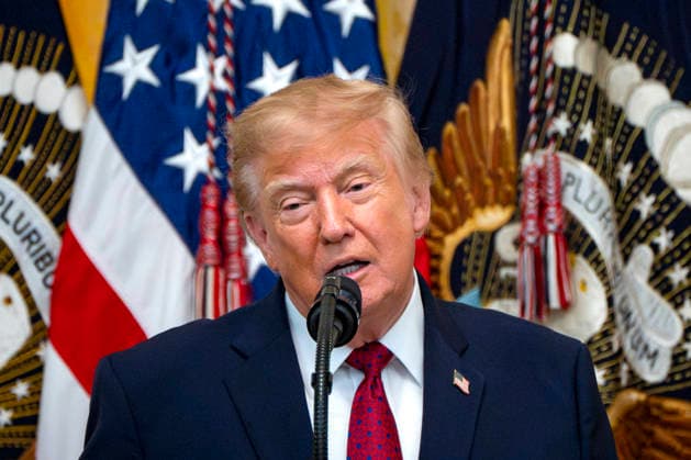 President Donald Trump hosts a Hispanic Heritage Month celebration in the East Room of the White House in Washington, DC on Wednesday, September 30, 2026.  WAP20260930306 BONNIExCASH