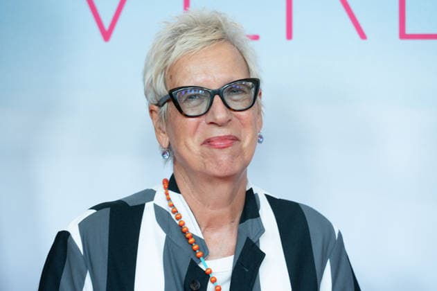 Doris DOERRIE, Dörrie, director, portrait, single frame, single shot, red carpet, Red Carpet Show, Arrival, Movie Premiere: Ms. Winkler Leaves the Building, on September 30, 2026, at the Lichtburg in Essen,
