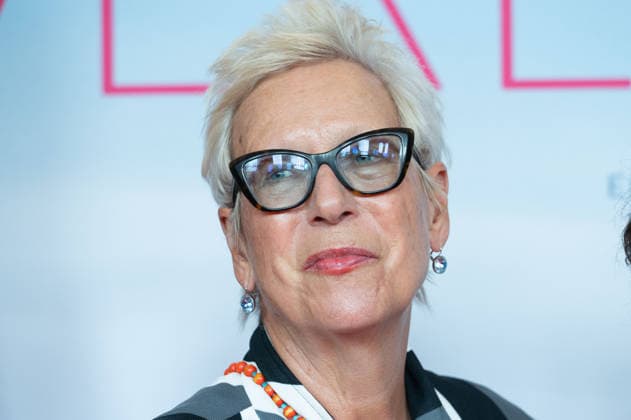 Doris DOERRIE, Dörrie, director, portrait, single frame, single shot, red carpet, Red Carpet Show, Arrival, Movie Premiere: Ms. Winkler Leaves the Building, on September 30, 2026, at the Lichtburg in Essen,