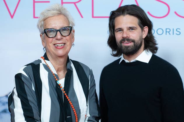 Doris DOERRIE, Dörrie, director, Josef ELLERS, actor, portrait, single frame, single shot, red carpet, Red Carpet Show, Arrival, Movie Premiere: Ms. Winkler Leaves the Building, on September 30, 2026, at the Lichtburg in Essen,