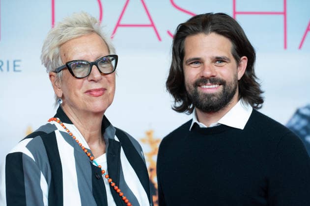 Doris DOERRIE, Dörrie, director, Josef ELLERS, actor, portrait, single frame, single shot, red carpet, Red Carpet Show, Arrival, Movie Premiere: Ms. Winkler Leaves the Building, on September 30, 2026, at the Lichtburg in Essen,