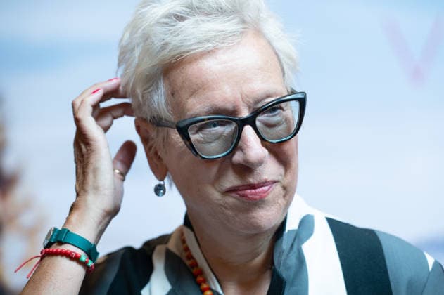 Doris DOERRIE, Dörrie, director, portrait, single frame, single shot, red carpet, Red Carpet Show, Arrival, Movie Premiere: Ms. Winkler leaves the building on September 30, 2026, at the Lichtburg in Essen,