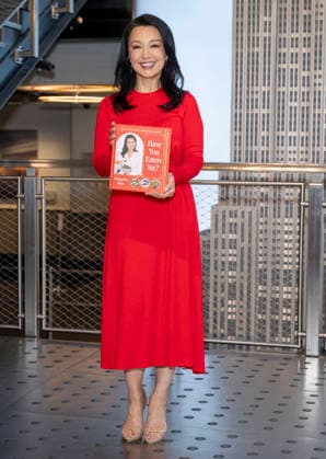 September 30, 2026, New York, New York, USA: MING NA WEN visits the Empire State Building in New York to celebrate the release of her debut cookbook and memoir, Have You Eaten Yet? 30 September 2026 New York USA  - ZUMAa265 20260930_zep_a265_011 Copyright: xEricxAcquayex