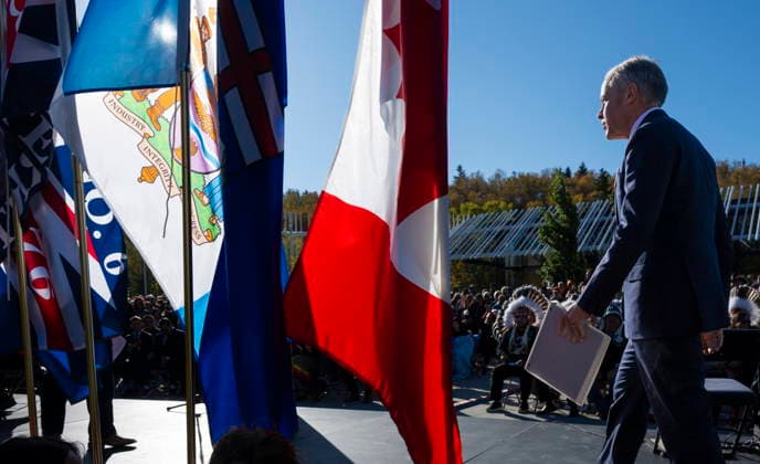 September 30, 2026, Edmonton, Alberta, Canada: Prime Minister Mark Carney attends the National Day for Truth and Reconciliation event at Fort Edmonton Park, on Wednesday Sept. 30, 2026. Edmonton Canada  - ZUMAc35_ 20260930_zaf_c35_116 Copyright: xJohnxUlanx