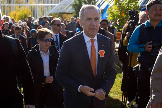 September 30, 2026, Edmonton, Alberta, Canada: Prime Minister Mark Carney attends the National Day for Truth and Reconciliation event at Fort Edmonton Park, on Wednesday Sept. 30, 2026. Edmonton Canada  - ZUMAc35_ 20260930_zaf_c35_121 Copyright: xJohnxUlanx