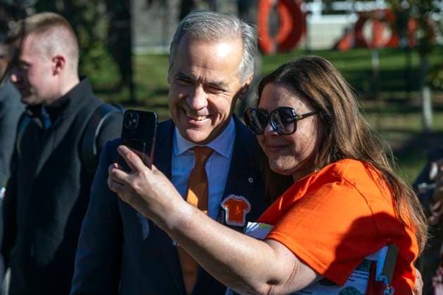 September 30, 2026, Edmonton, Alberta, Canada: Prime Minister Mark Carney attends the National Day for Truth and Reconciliation event at Fort Edmonton Park, on Wednesday Sept. 30, 2026. Edmonton Canada  - ZUMAc35_ 20260930_zaf_c35_122 Copyright: xJohnxUlanx