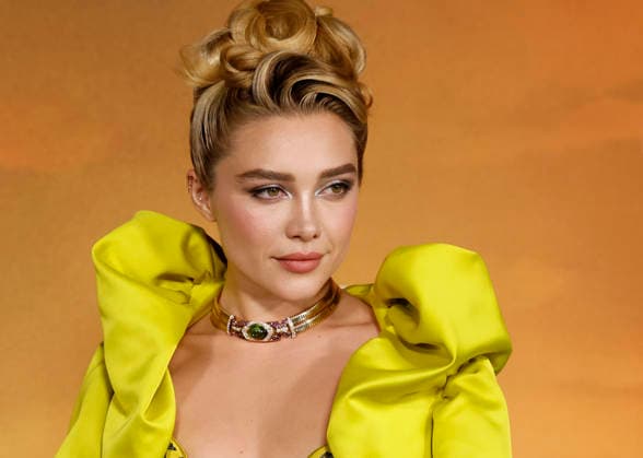 Florence Pugh arrives on the red carpet at the Netflix East Of Eden New York premiere at The Plaza Hotel on Wednesday, September 30, 2026 in New York City.  NYP20260930410 JOHNxANGELILLO