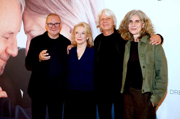 Joachim Krol, Dagmar Manzel, Andreas Dresen, and Laila Stieler at the premiere of the film *Alte Liebe* at Kino International in Berlin, September 30, 2026 Foto:xA.xBuggex xFuturexImagex liebe_6918