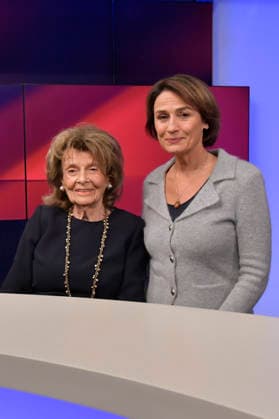 Charlotte Knobloch and Sandra Maischberger on the ARD talk show *maischberger* at the studio in Berlin-Adlershof, September 30, 2026 Foto:xM.xBehrensx xFuturexImagex maischberger3009_6933