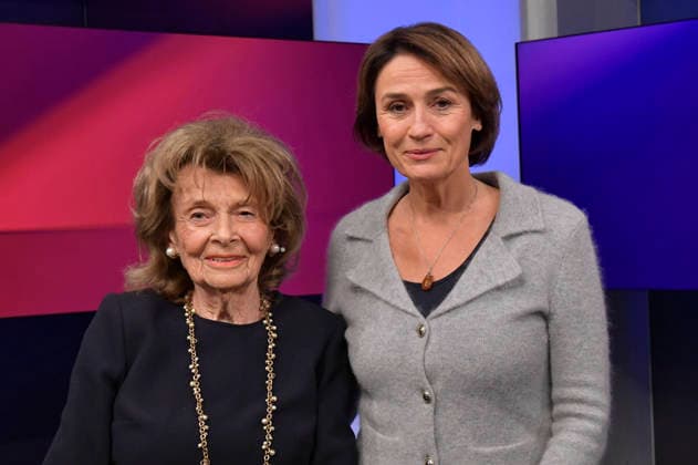 Charlotte Knobloch and Sandra Maischberger on the ARD talk show *maischberger* at the studio in Berlin-Adlershof, September 30, 2026 Foto:xM.xBehrensx xFuturexImagex maischberger3009_6935