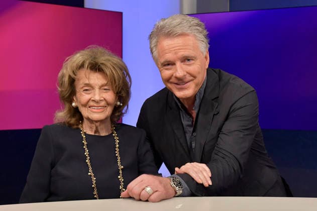 Charlotte Knobloch and Jörg Pilawa on the ARD talk show *maischberger* at the Berlin Adlershof studio, Berlin, September 30, 2026 Foto:xM.xBehrensx xFuturexImagex maischberger3009_6937