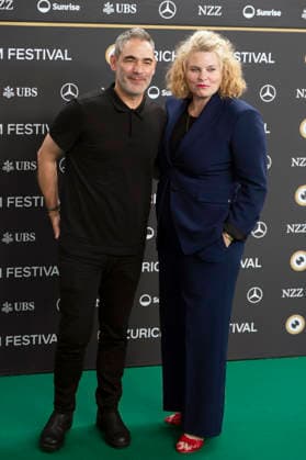 Fernando Eimbcke and Reta Guetg at the premiere of the feature film *Moscas* at the 22nd Zurich Film Festival at Kinokoni in Zurich, September 30, 2026 Foto:xA.xRaemyx xFuturexImagex moscas_6901